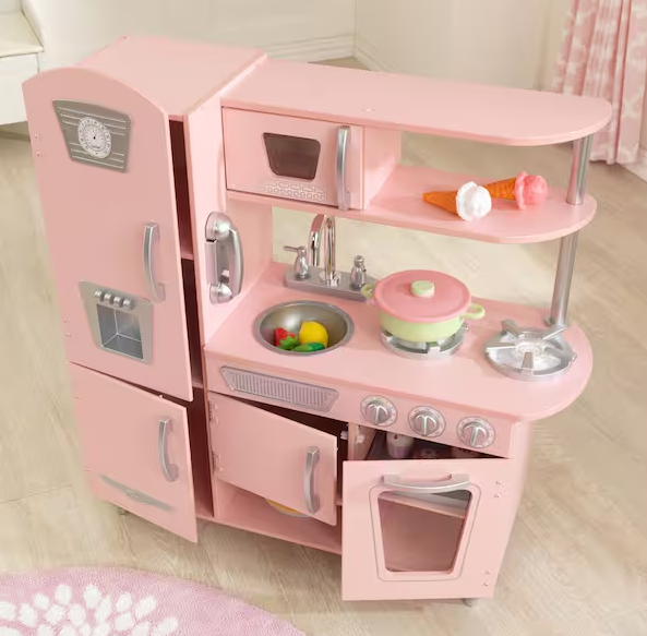 Pink Vintage Kitchen Playset