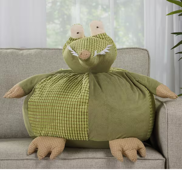 Plush Lines Green 18 in. x 18 in. Plush Animal