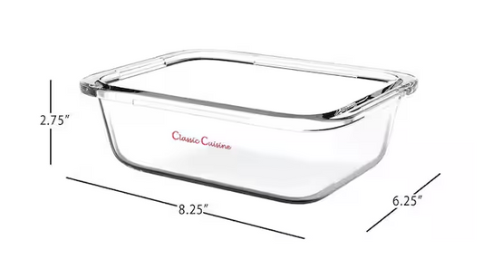 10-Piece Glass Food Storage Containers with Snap Shut Lids