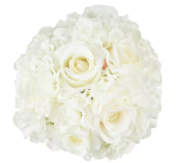 Artificial Hydrangea and Rose Floral Cream Arrangement
