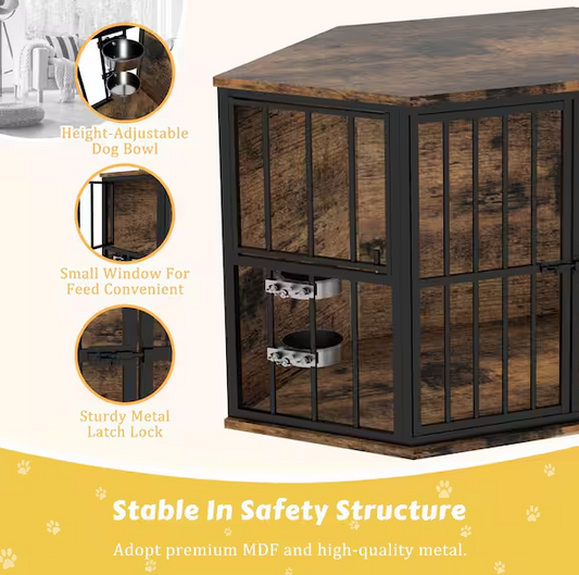 Dog Crate Furniture Corner Indoor Dog Kennel