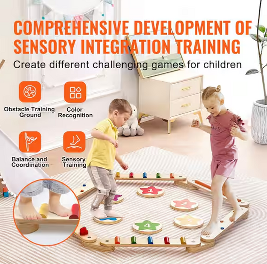 6-Piece Wooden Toddler Balance Boards