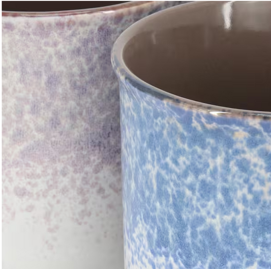 4 Piece 19 Ounce Stoneware Straight Shape Beverage Mug Set