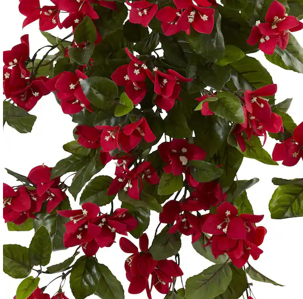 28 in. Bougainvillea Hanging Bush Artificial Plant