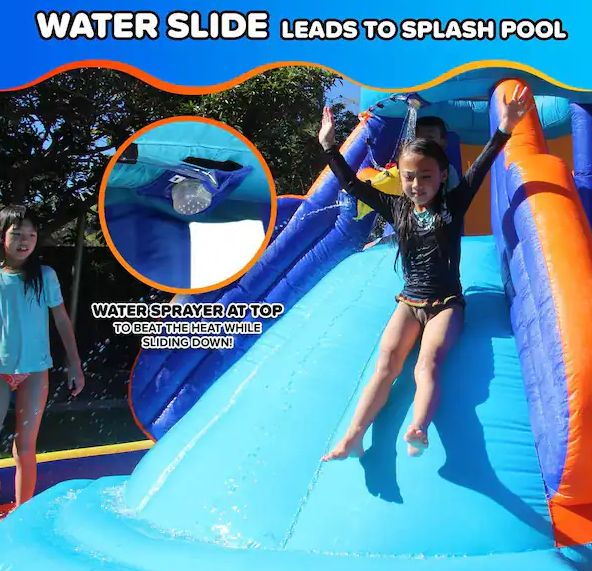 Battle Ridge Water Slide Bounce House