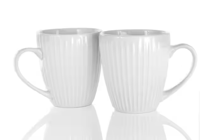 8 oz. Elle White Porcelain Mug (Set of 12)