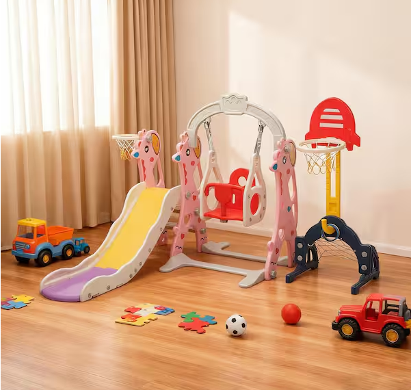 5-in-1 Toddler Slide and Swing Set