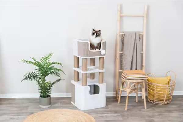 Lucano Cat Tree, Cream/Taupe