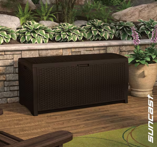 99 Gal. Weather Resistant Plastic Resin Deck Box