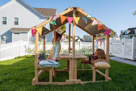 Kids Klubhouse Outdoor Indoor Wooden Playhouse