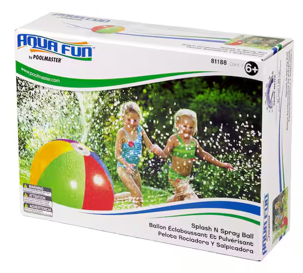 Splash and Spray Water Sprinkler Ball Toy