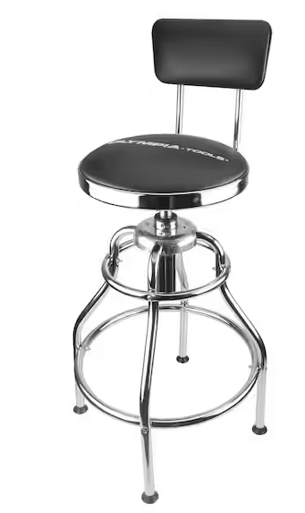 39 in. Adjustable Height Hydraulic Garage/Shop Stool