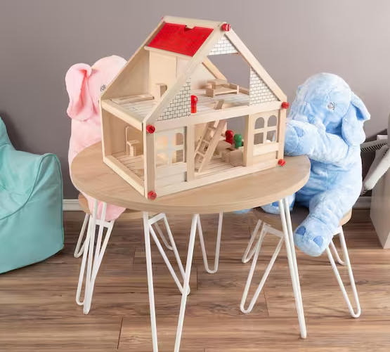 Classic Pretend Play 2 Story Wood Playset