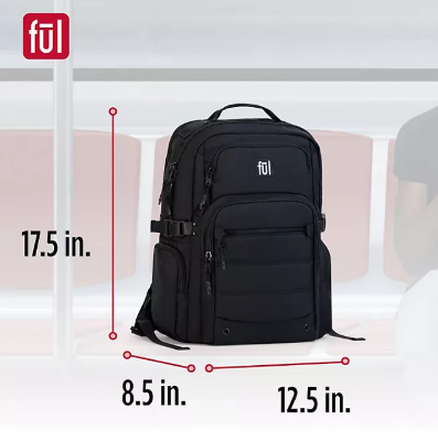 Ful Tactics Collection 17" Travel Laptop Backpack
