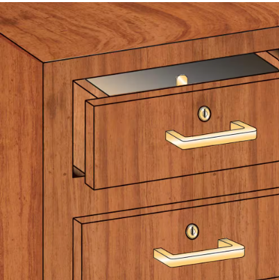 Cabinet Lock, 5/8 in and Prime-Line Drawer, Diecast, Stainless Steel, 5/16 in. Max. Panel
