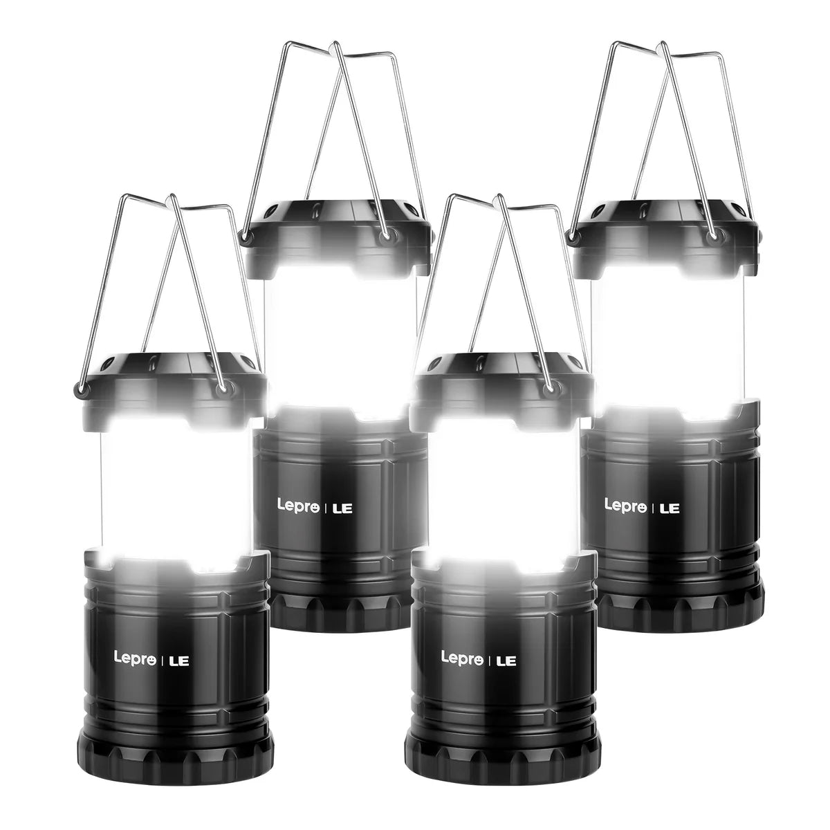 Collapsible Camping Lantern- Lepro LED , 4-pack