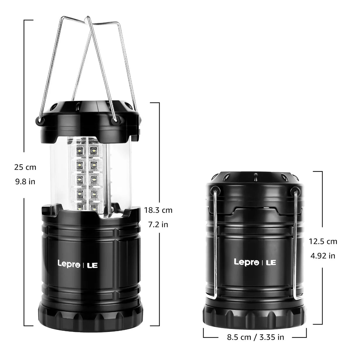 Collapsible Camping Lantern- Lepro LED , 4-pack