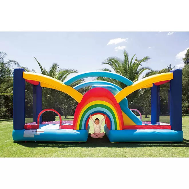 Play Rainbow Bounce House - My 1st Jump N Play Rainbow Bounce House