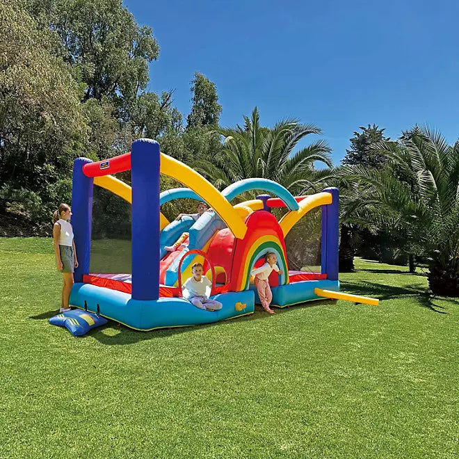 Play Rainbow Bounce House - My 1st Jump N Play Rainbow Bounce House