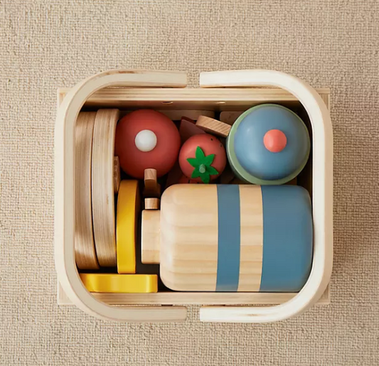 Wooden Kid's Picnic Playset