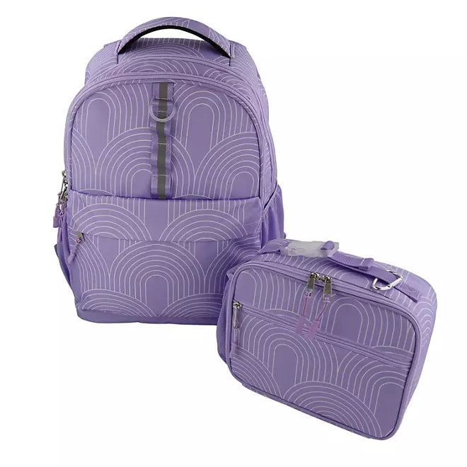 2pc Kids' Backpack with Matching Lunch Kit