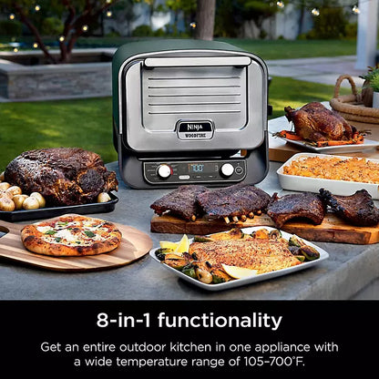Woodfire 8-in-1 Outdoor Pizza Oven & Smoker with Woodfire Technology
