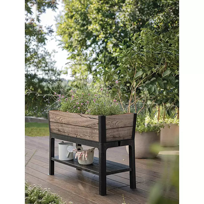 Keter Signature Collection 29 Gal. Resin Elevated Garden Bed