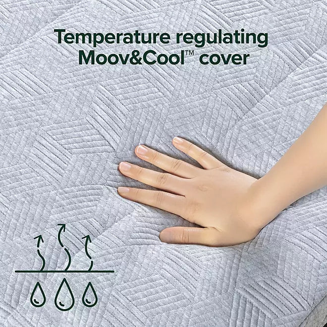 Night Therapy 3" Graphite Cooling Memory Foam Mattress Topper