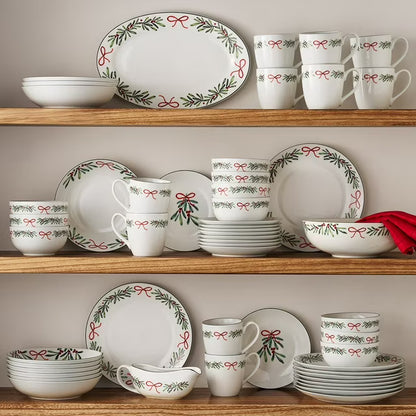 53-Piece Porcelain Holiday Entertainer Set