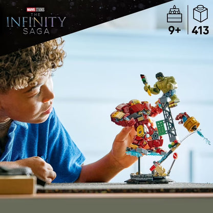 LEGO Marvel Epic Battle: Hulkbuster vs. The Hulk Building Set, 413 pc.