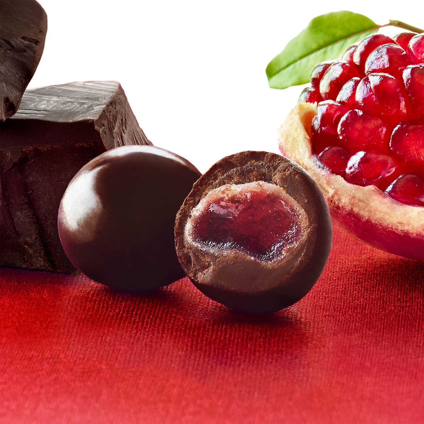 Dark Chocolate and Pomegranate Flavored Snacking Chocolate, 32 oz