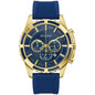 Mens Blue Silicone Strap Chronograph Sport Watch