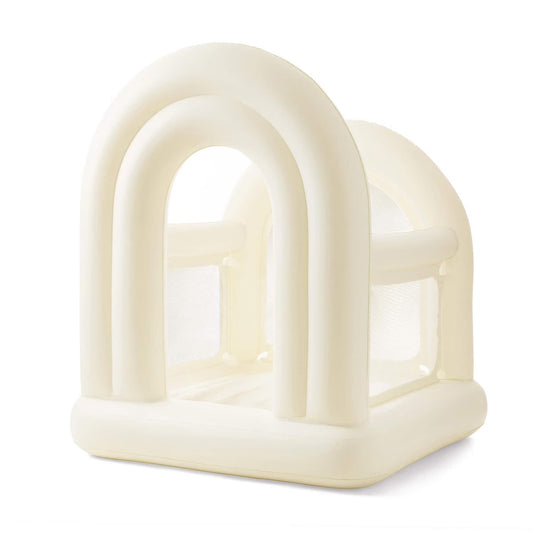 Cream Indoor Double Arch Bounce House