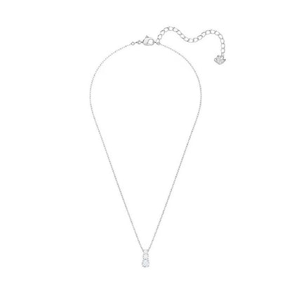 Round Cut White Crystal Stilla Attract Pendant Necklace