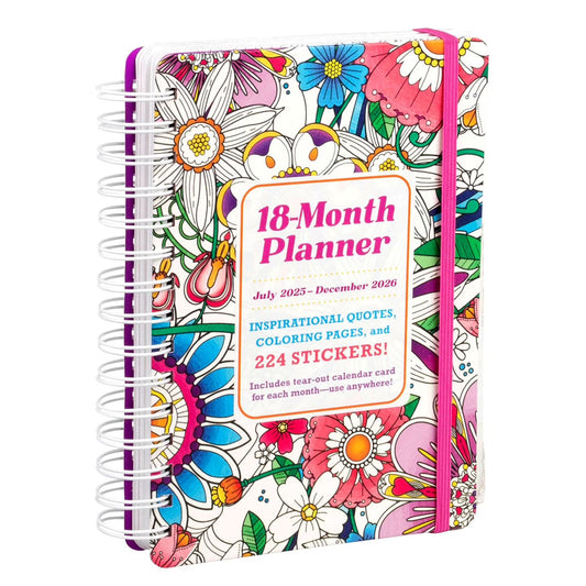 18-Month 2026 Coloring Planner