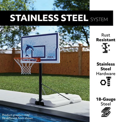 Poolside Impact Portable Basketball System, 44"