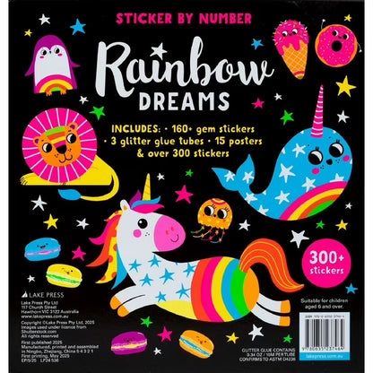Sticker By Number: Rainbow Dreams, Mixed Media