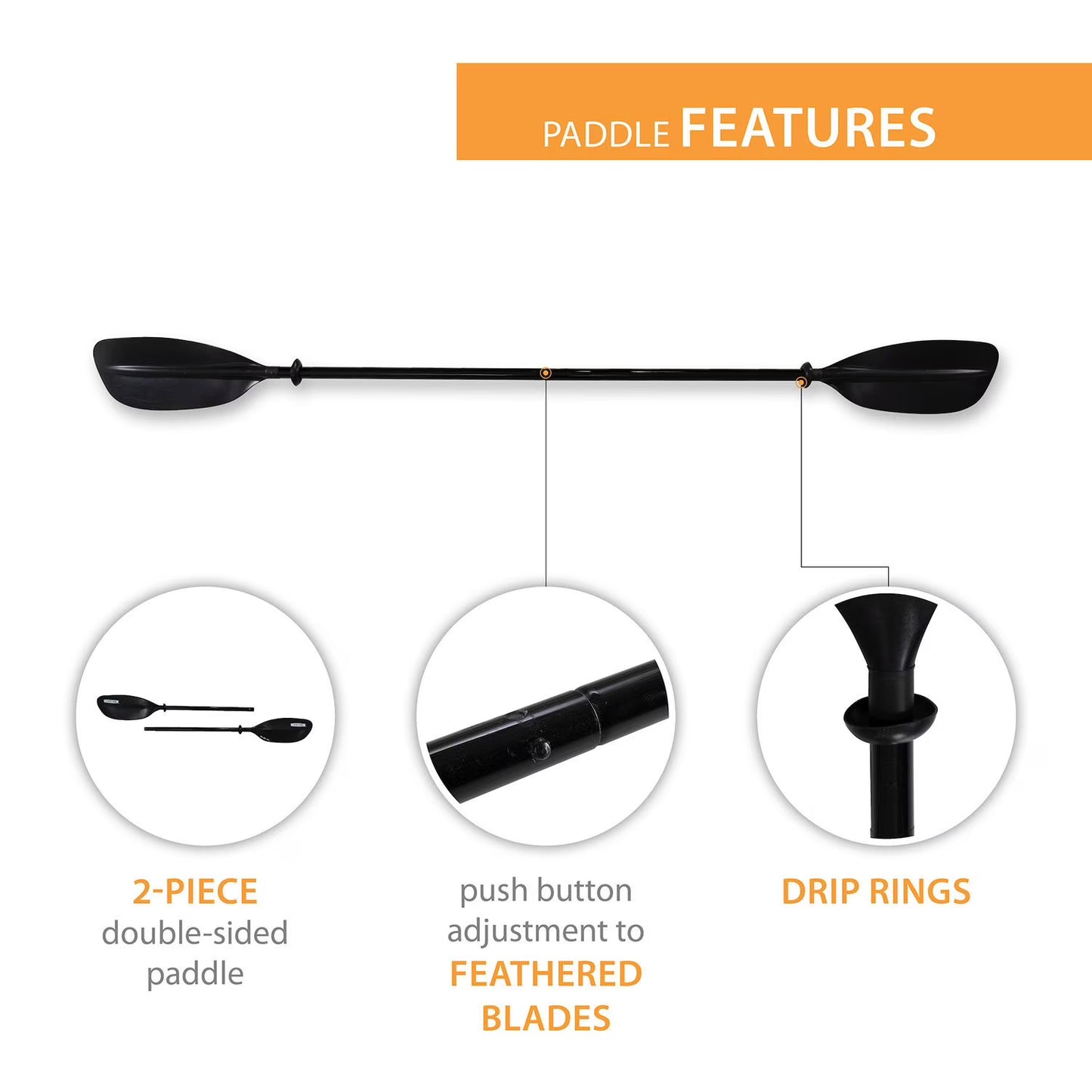 Lite Elite Kayak Paddle, 91076