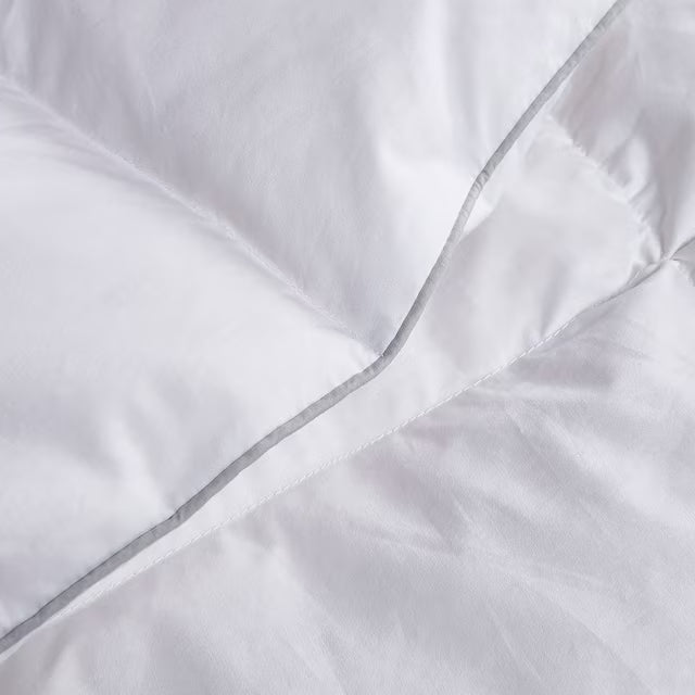 100% Cotton White Feather and Down Comforter