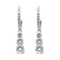 Round Cut White Crystal Stilla Attract Hoop Earrings