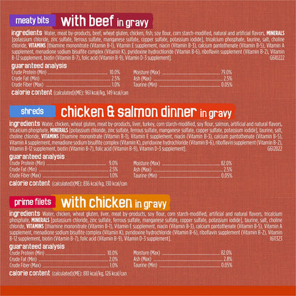 Friskies Gravy Pleasers Variety Pack, Adult Wet Cat Food