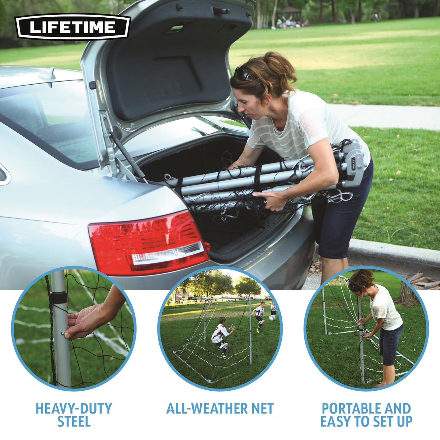 Adjustable Size Portable Soccer Goal