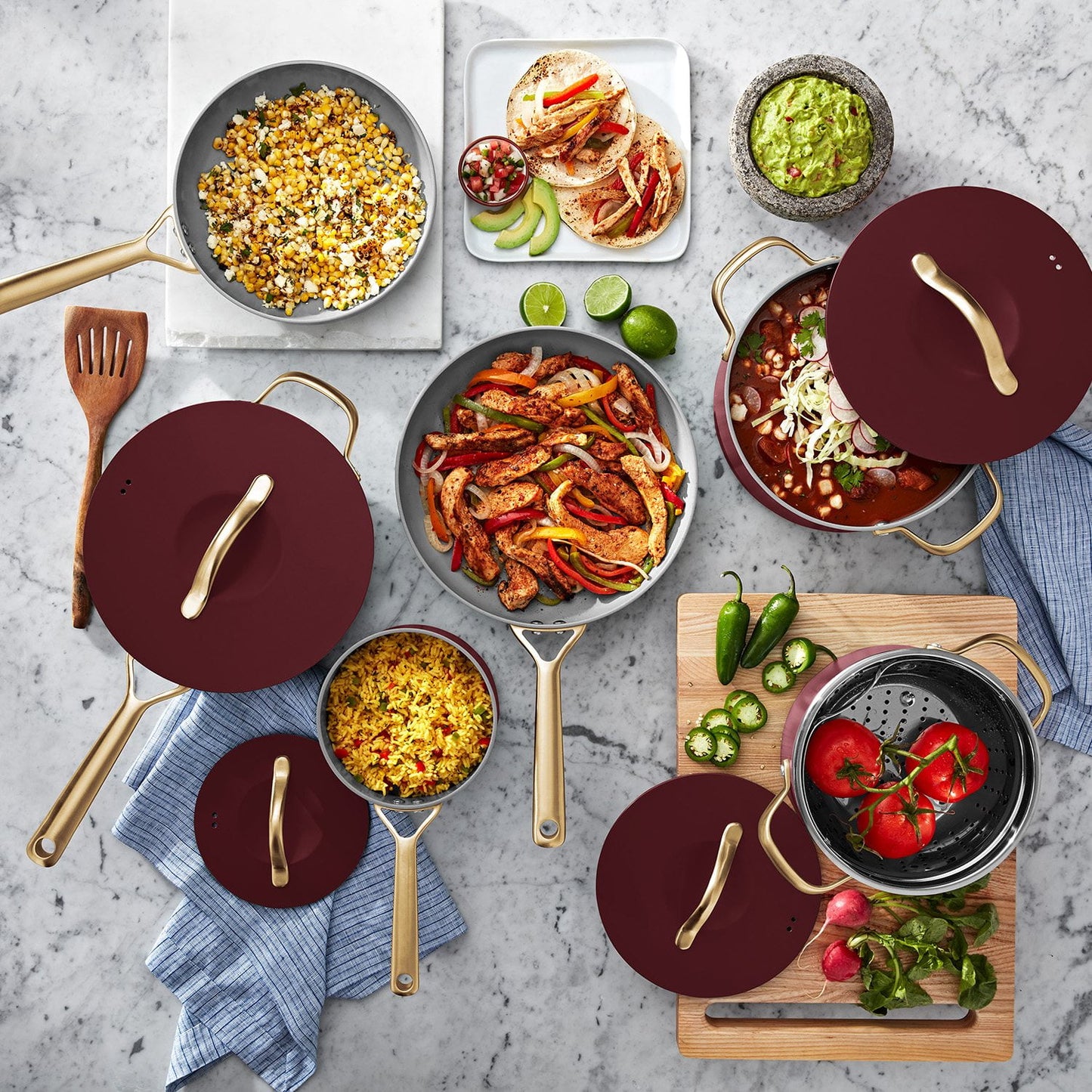 11-Piece Modern Ceramic Cookware Set