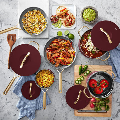 11-Piece Modern Ceramic Cookware Set