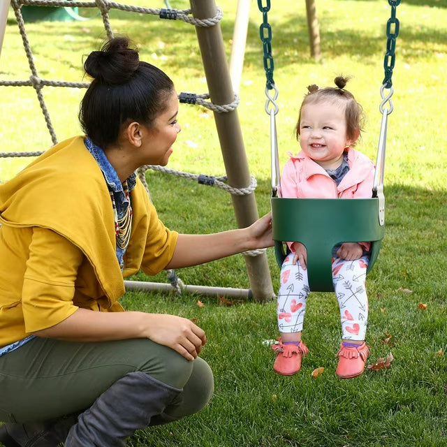 Toddler Bucket Swing with Coated Chain