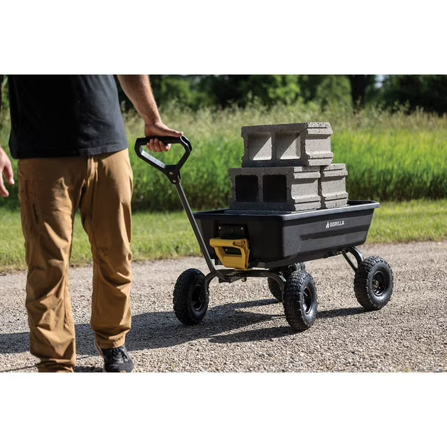 Lawn & Garden Dump Cart with No Flat Tires