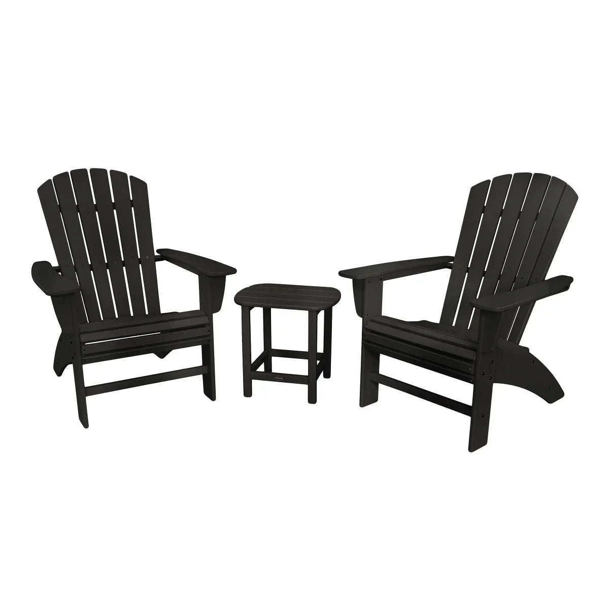 POLYWOOD Portside 3-piece Shellback Adirondack Set - Thumbnail 2