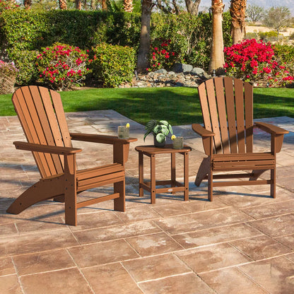 POLYWOOD Portside 3-piece Shellback Adirondack Set
