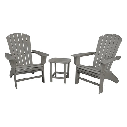 POLYWOOD Portside 3-piece Shellback Adirondack Set