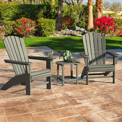 POLYWOOD Portside 3-piece Shellback Adirondack Set